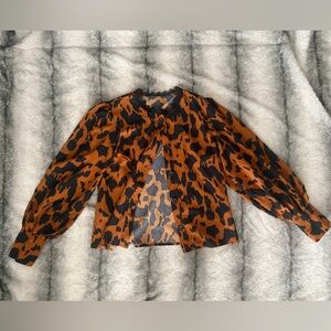 Leopard Print Blouse